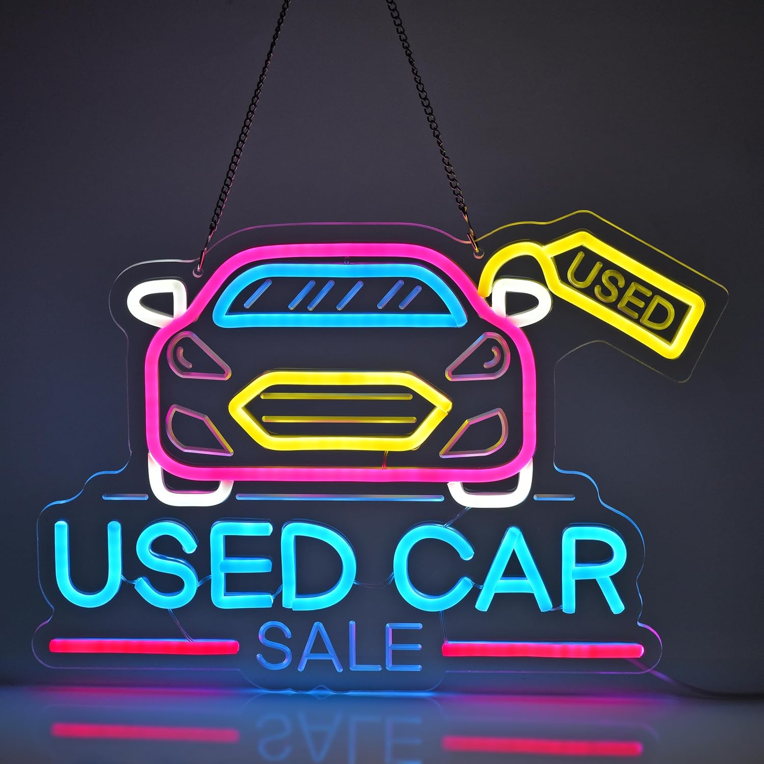 Auto Repair Shop For Sale - Insegna al Neon per Vendita Auto